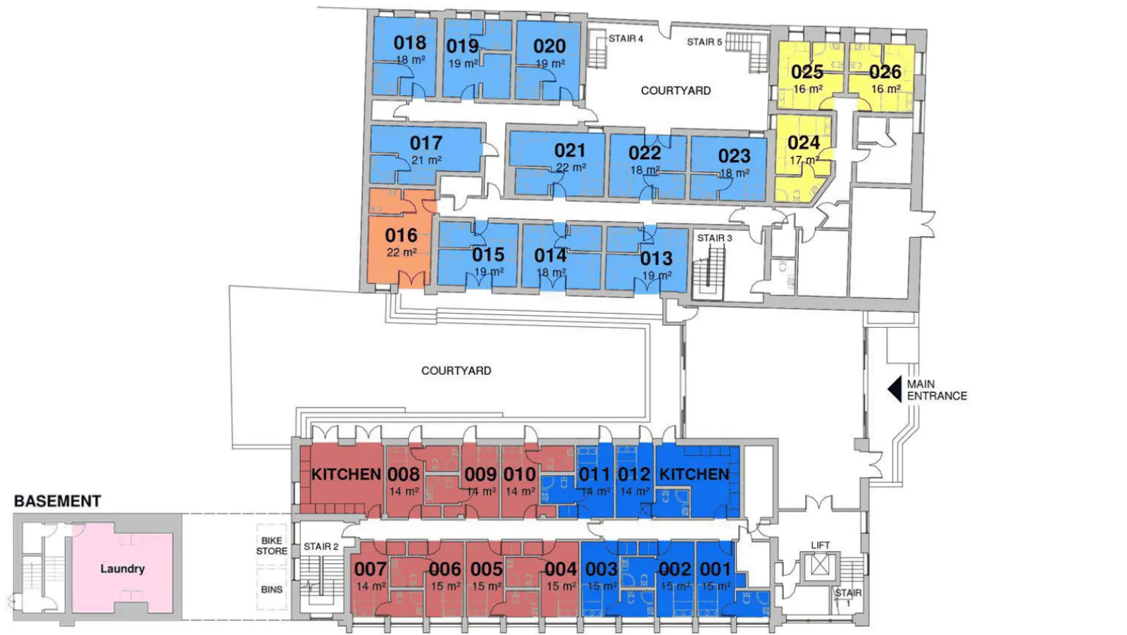 Ground floor plan of 62 Player Street