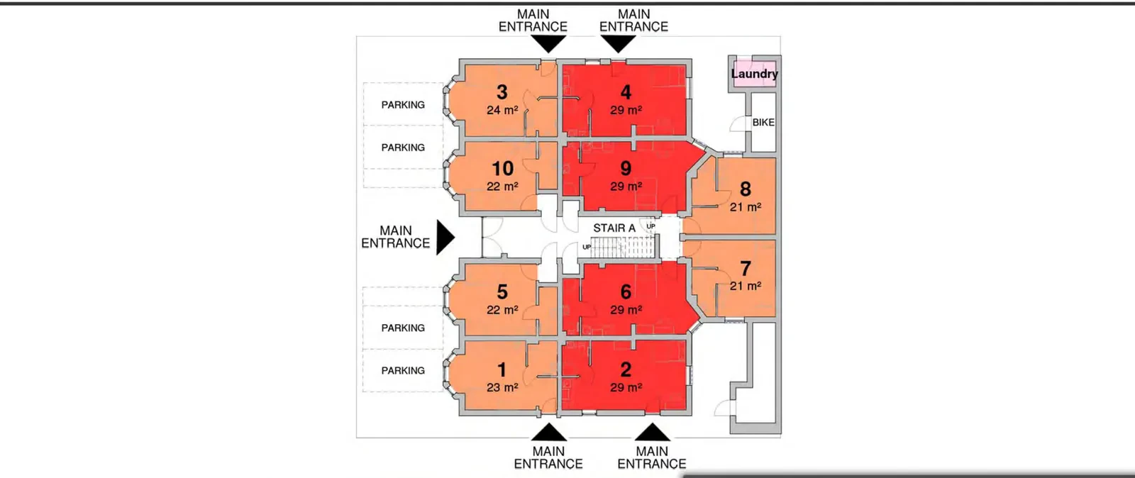 Ground floor plan of 6-12 Gregory Boulevard