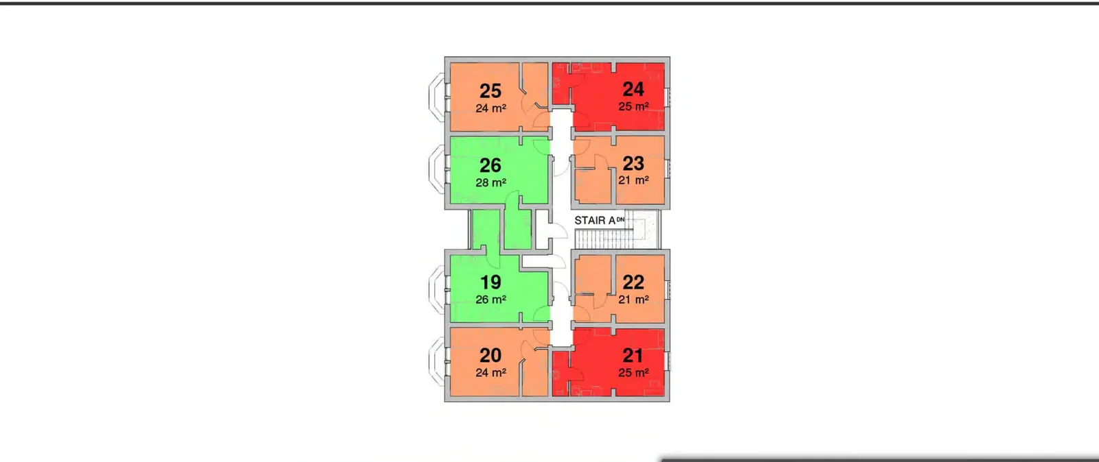 Second floor plan of 6-12 Gregory Boulevard