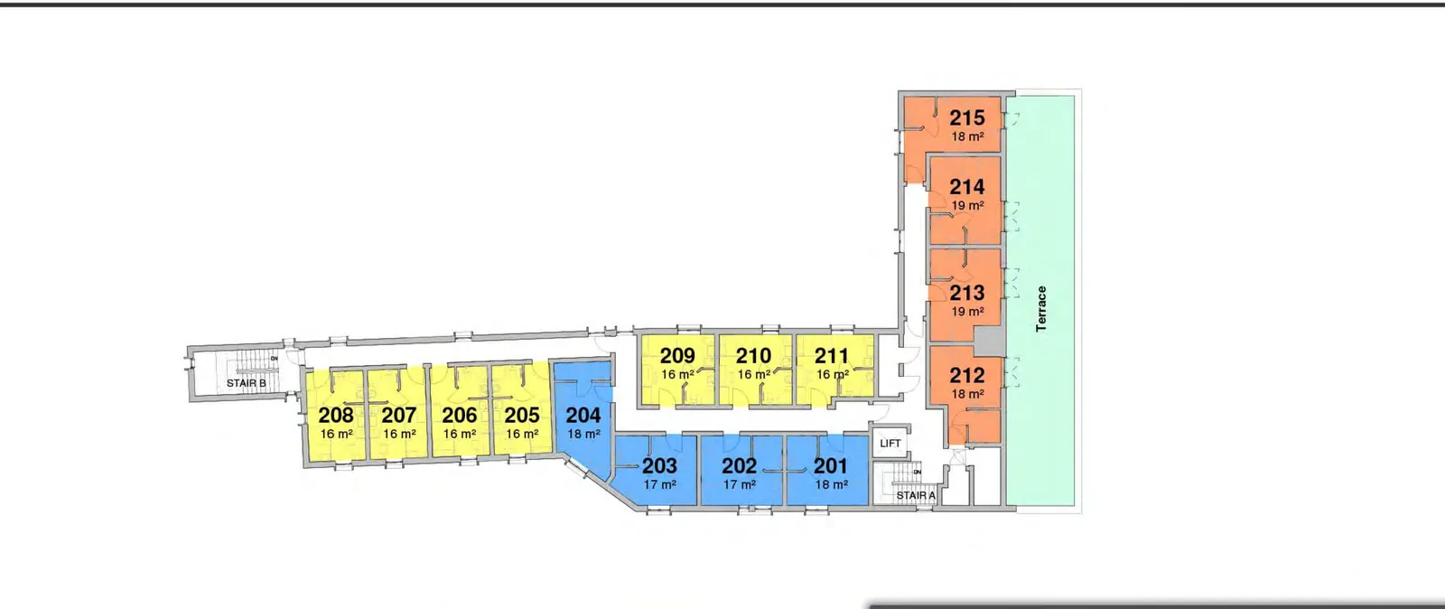 Second floor plan of Makkah House