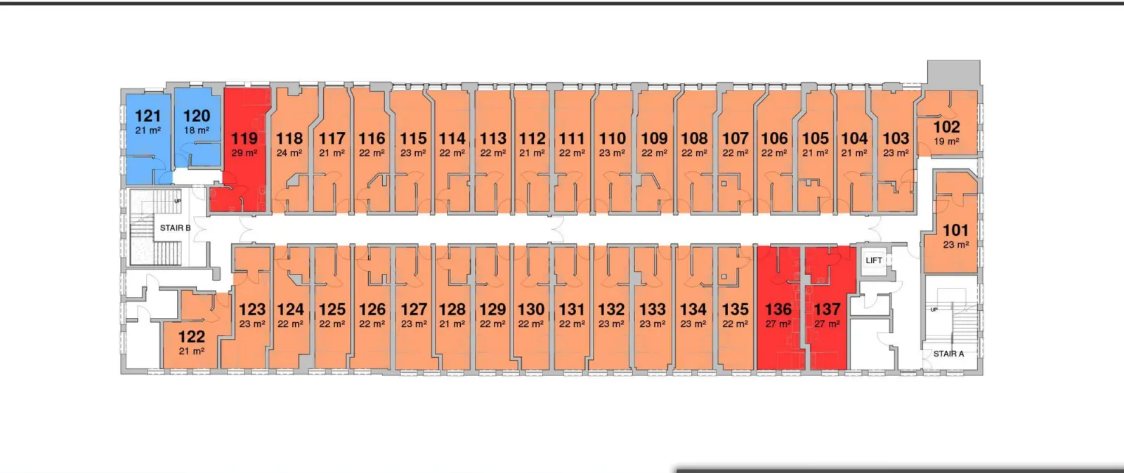 First floor plan of New Brook House