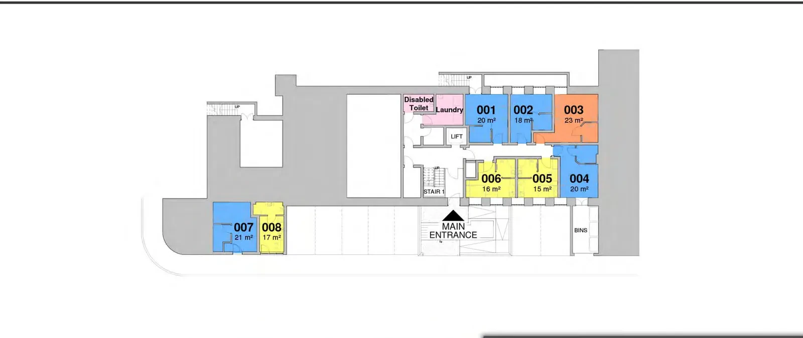 Ground floor plan of Provident Works