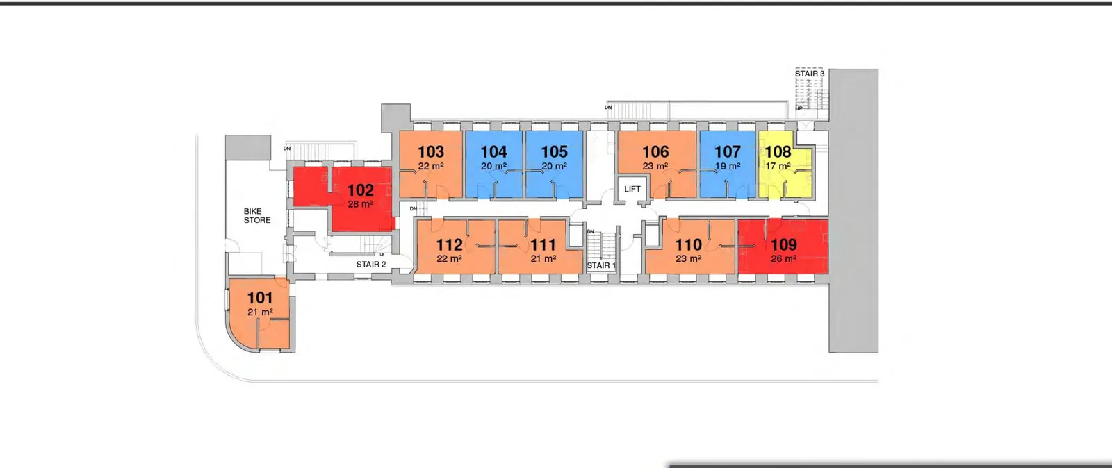 First floor plan of Provident Works