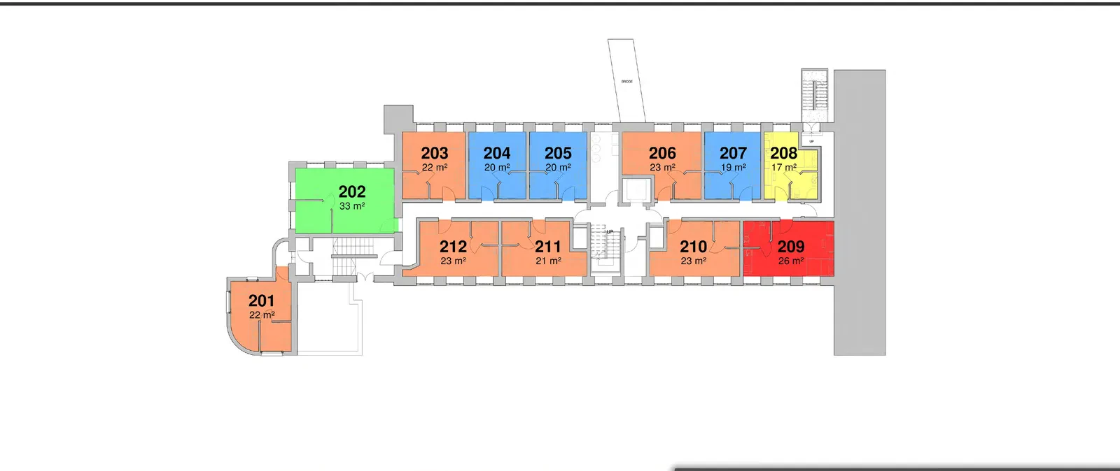 Second floor plan of Provident Works
