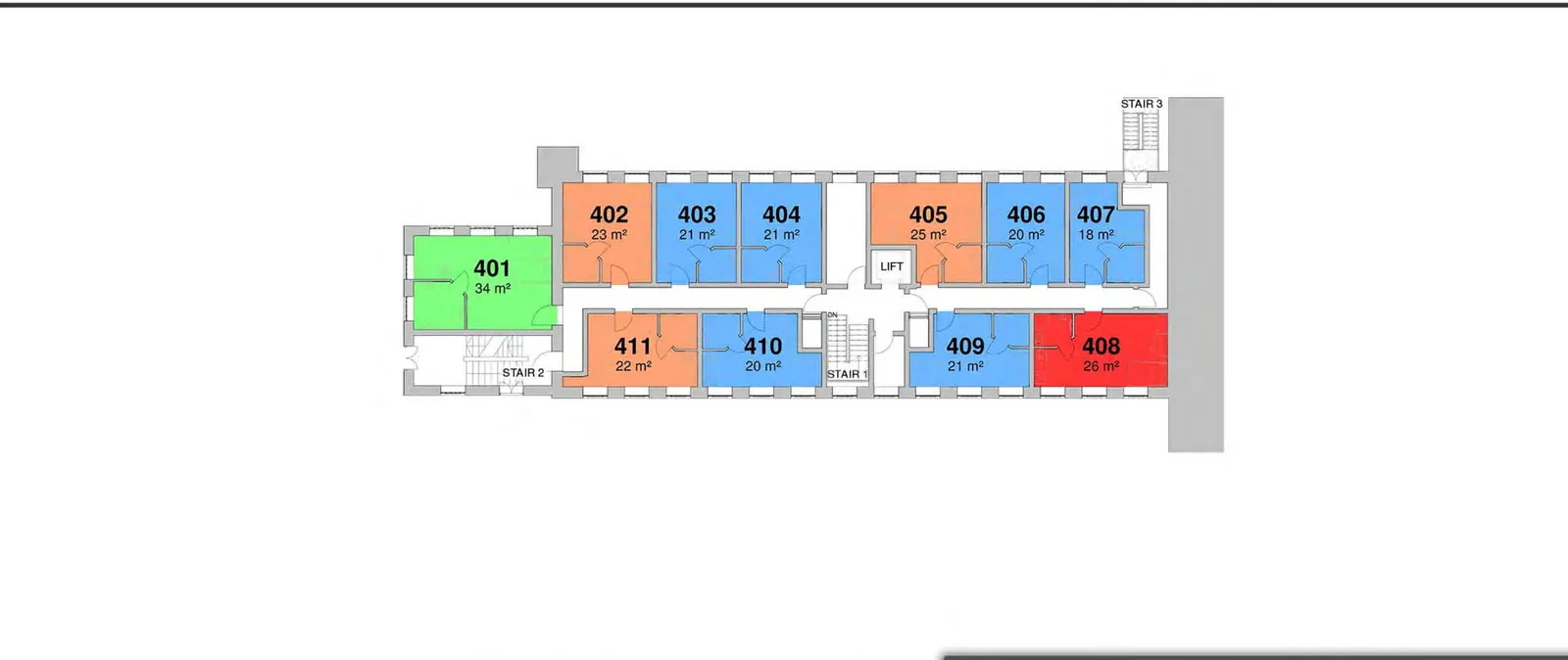 Fourth floor plan of Provident Works