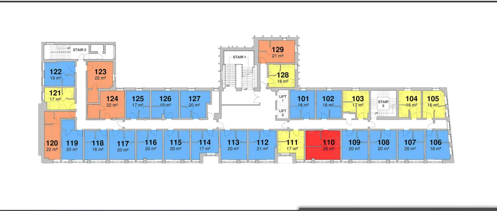 First floor plan of Radford House