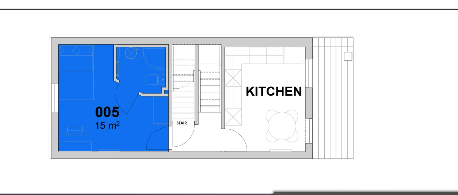 Second floor plan of 379 Alfreton Road