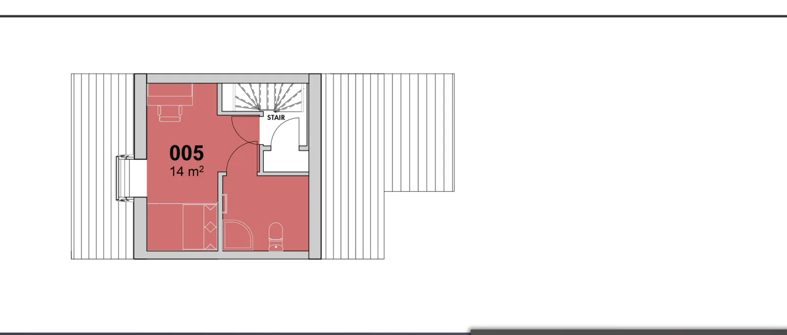 Second floor plan of 29-31 Bentinck Road