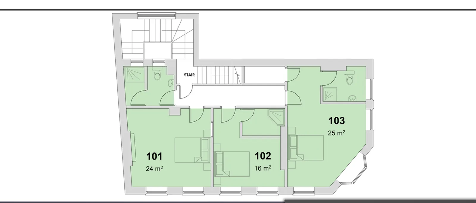 First floor plan of 2 Carlton Road