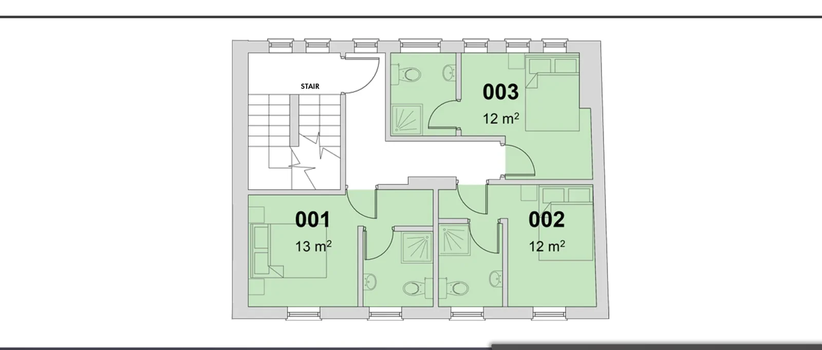 First floor plan of 7 Manvers Street