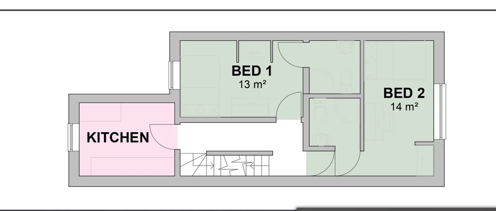 First floor plan of 21 Radford Road