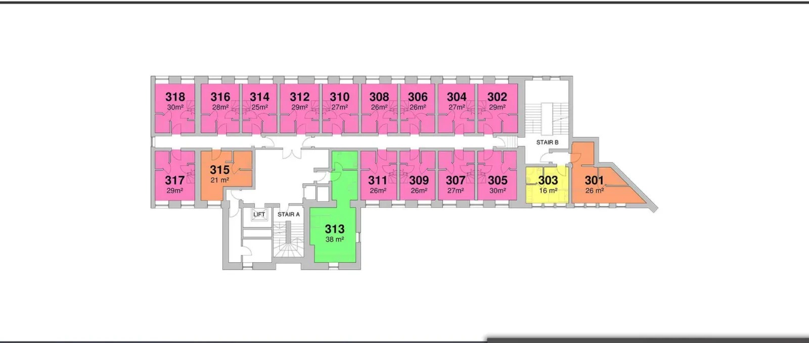 Third floor plan of Carlton House